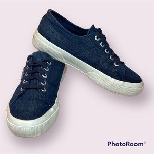 SUPERGA Denim Shine Sneaker